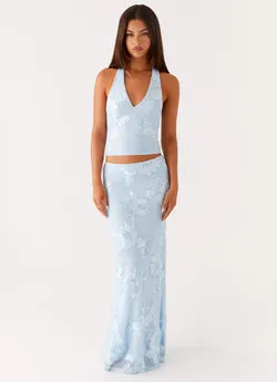 Radiate Maxi Skirt - Blue