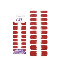 Gel Nail Strips - Red Deep Gradation Amazing Glitter
