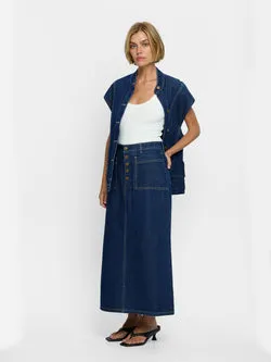 Remi Denim Midi Skirt