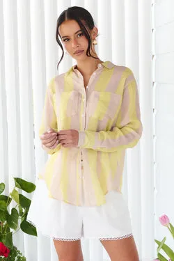 Ricci Linen Shirt - Cheesecake - FINAL SALE