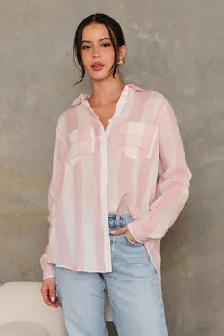 Ricci Linen Shirt - Pink - SALE