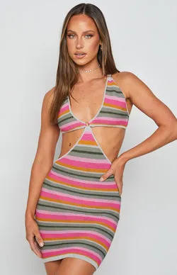 Riviera Stripe Mini Dress Multi