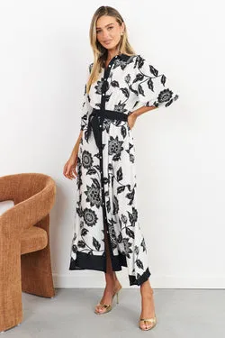 Rosa Shirt Dress - Black