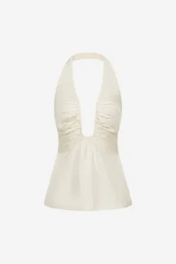 THE ALUSIA SILK TOP