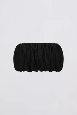 BLACK SPANDEX HAZEL SWIM TOP