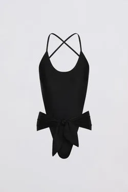 BLACK SPANDEX RISING ONE PIECE