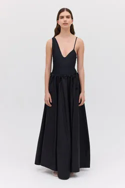 BLACK COTTON SANTANA SKIRT