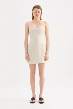 CARMELA LINEN MINI DRESS