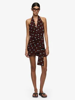 MATHILDE HALTER MINI DRESS - POLKA DOT