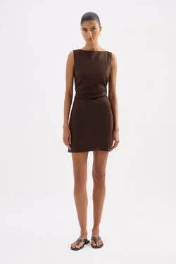 ELERI LINEN MINI DRESS