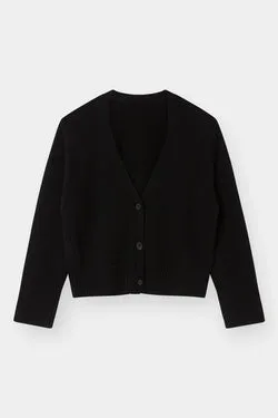 THE CLASSIC CARDIGAN - BLACK
