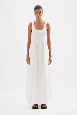 ELIO LINEN MAXI DRESS