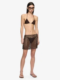 MYLOS MINI SKIRT - DARK CHOCOLATE
