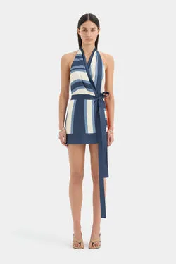 Dazed Wrap Halter Mini Dress
