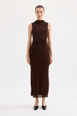 WINSTON MESH MAXI DRESS