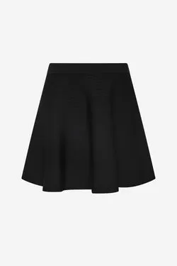 THE FLARED COMPACT KNIT MINI SKIRT