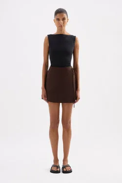 SIBYL LINEN WRAP SKIRT