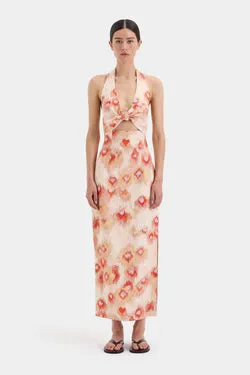 Fiorella Tie Midi Dress