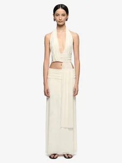 EVA MAXI SKIRT - SNOW
