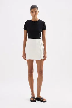 SIBYL LINEN WRAP SKIRT