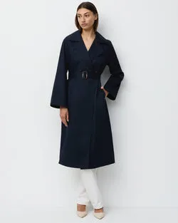 THE TAILORED TRENCH - NAVY