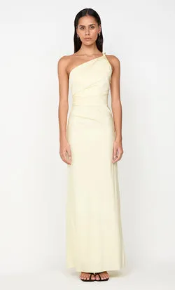 LUNETTA ASYM DRESS - ICE YELLOW