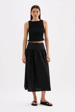 GRETA POPLIN SKIRT