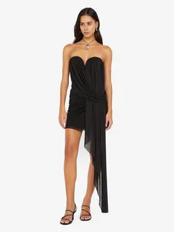 DANKA STRAPLESS MINI DRESS - BLACK