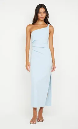 ARIVEN ASYM MIDI DRESS - SKY BLUE