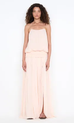 CAMILLE BLOUSON DRESS - PEACH