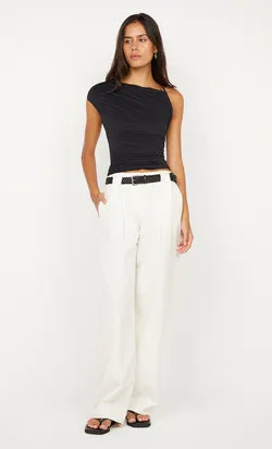 BREE ASYM TOP - BLACK