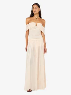 CAMILLE MAXI SKIRT - PEACH
