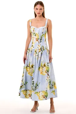 MAKENNA DRESS - ANISA SKY LEMON