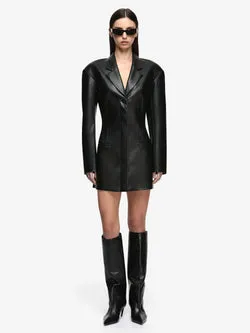 SAPHIRA BLAZER MINI DRESS - BLACK