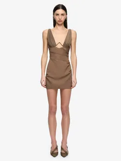 MIKA MINI DRESS - TAUPE
