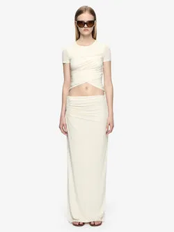 NIKO MAXI SKIRT - VANILLA