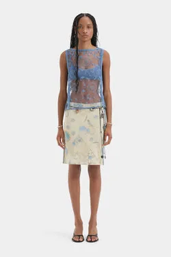 Cecile Ruffle Midi Skirt
