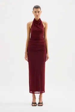 ABRU HALTER MAXI DRESS