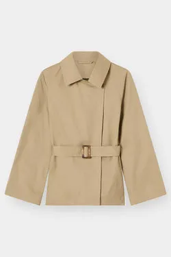 THE TAILORED TRENCH JACKET- HONEY