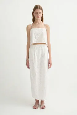 SALMA SKIRT - VINTAGE WHITE