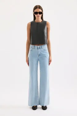 BEAUMONT VEGAN LEATHER TOP