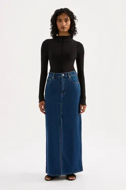 SIA DENIM MAXI SKIRT