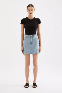 SIA DENIM MINI SKIRT