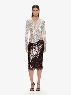 Opaline Sequin Skirt