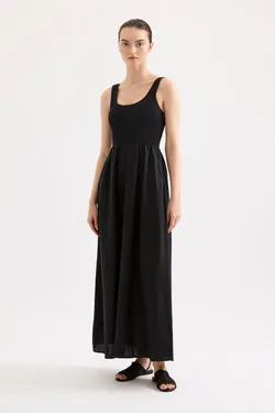 ELIO LINEN MAXI DRESS