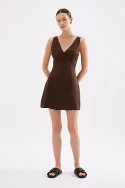 BLAIR LINEN MINI DRESS