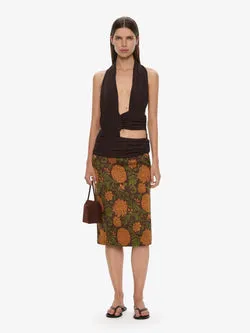 Upholstered Brocade Skirt