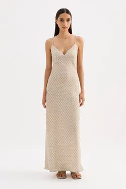 COSMOS CUPRO SLIP DRESS