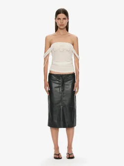 Eddie Leather Skirt