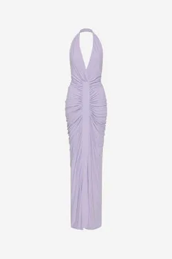 THE VENUS GATHERED CUPRO DRESS